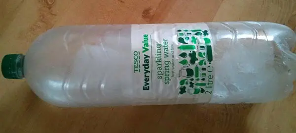 frozen water bottle